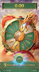 Dragon Legend · Dragon Legend स्लॉट गेमप्ले और बोनस व्हील नियम